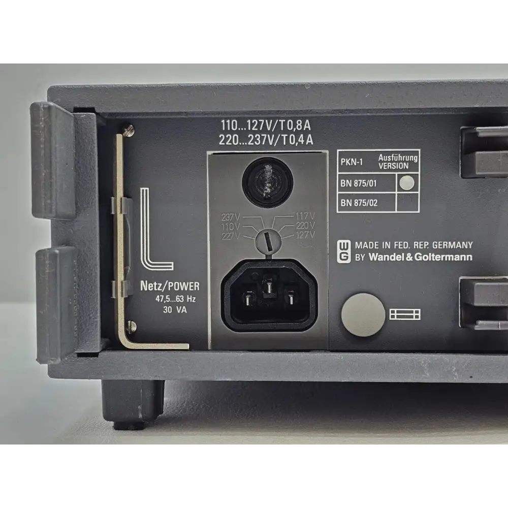 WG PKN-1 line simulator connector detail 1 kHz to 10 MHz