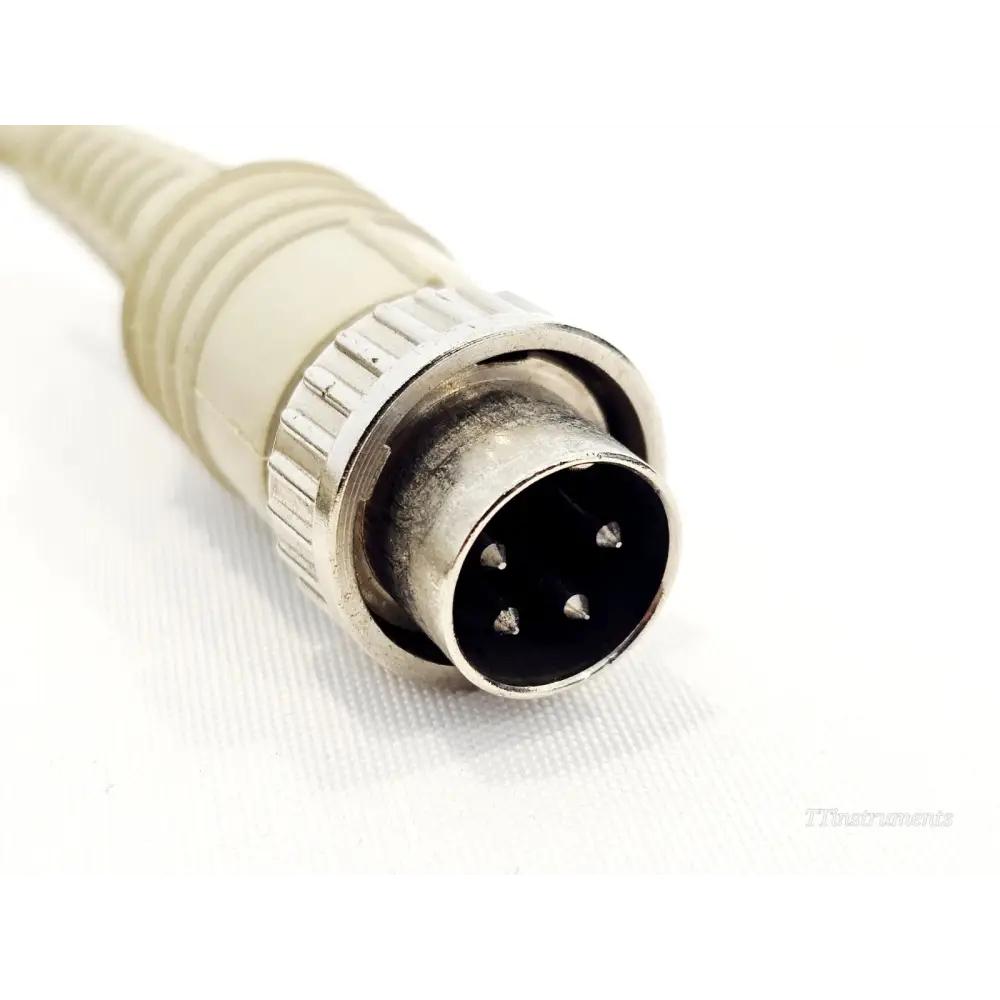 Wiltron 5400-71N50 RF Detector close-up of 4-pin multi-pin cable connector end