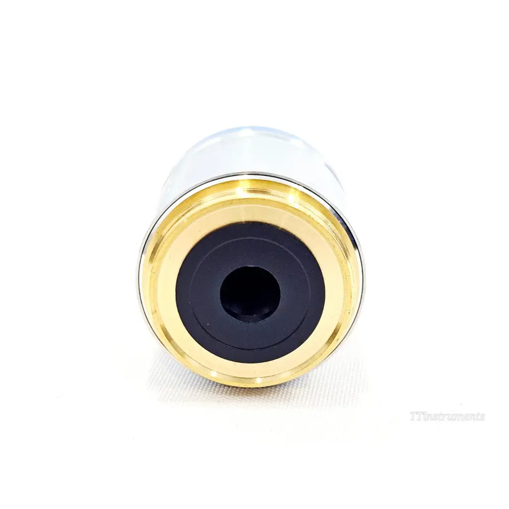 ZEISS LD A-Plan 40x/0.55 Ph1 objective top-down view showing gold M27 thread mount and black internal aperture