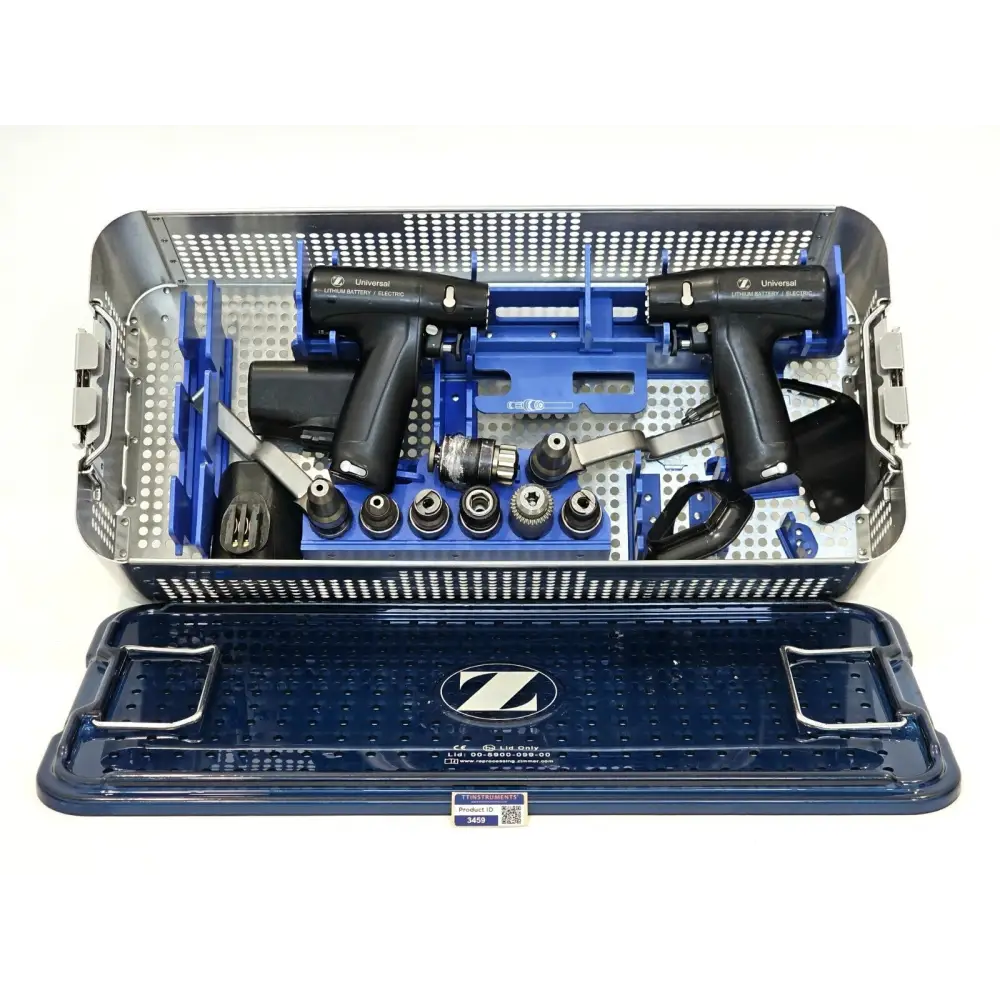 Zimmer Universal Power System Electric Handpieces With Case And Attachments