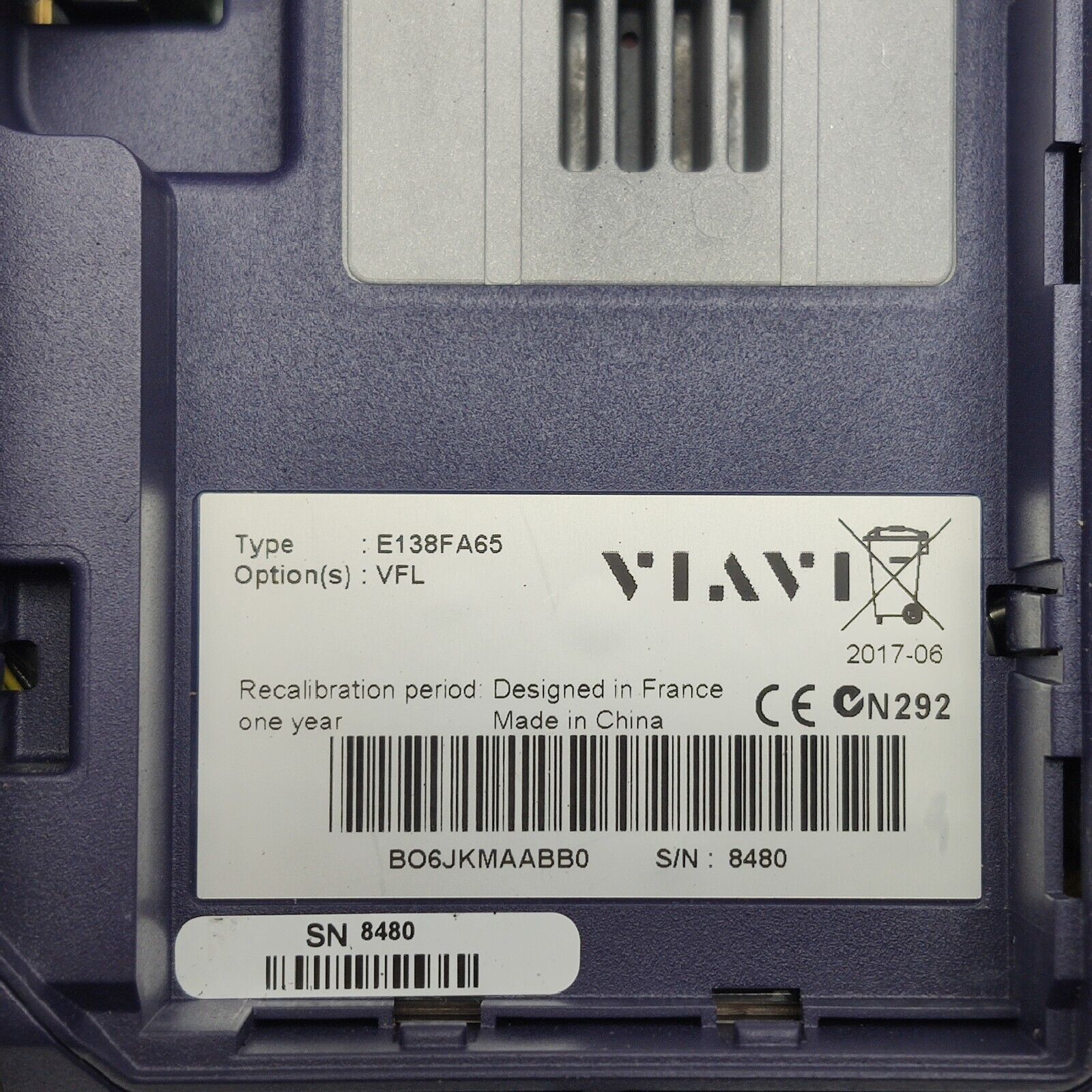 Viavi JDSU SmartOTDR E138FA65 1310/1550 & Filtered 1650 nm PON 37/35/32 dB PC