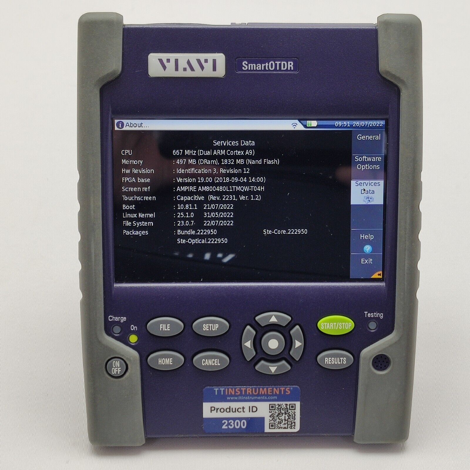 Viavi JDSU SmartOTDR E138FA65-APC 1310/1550 & Filtered 1650 nm PON 37/35/32 dB